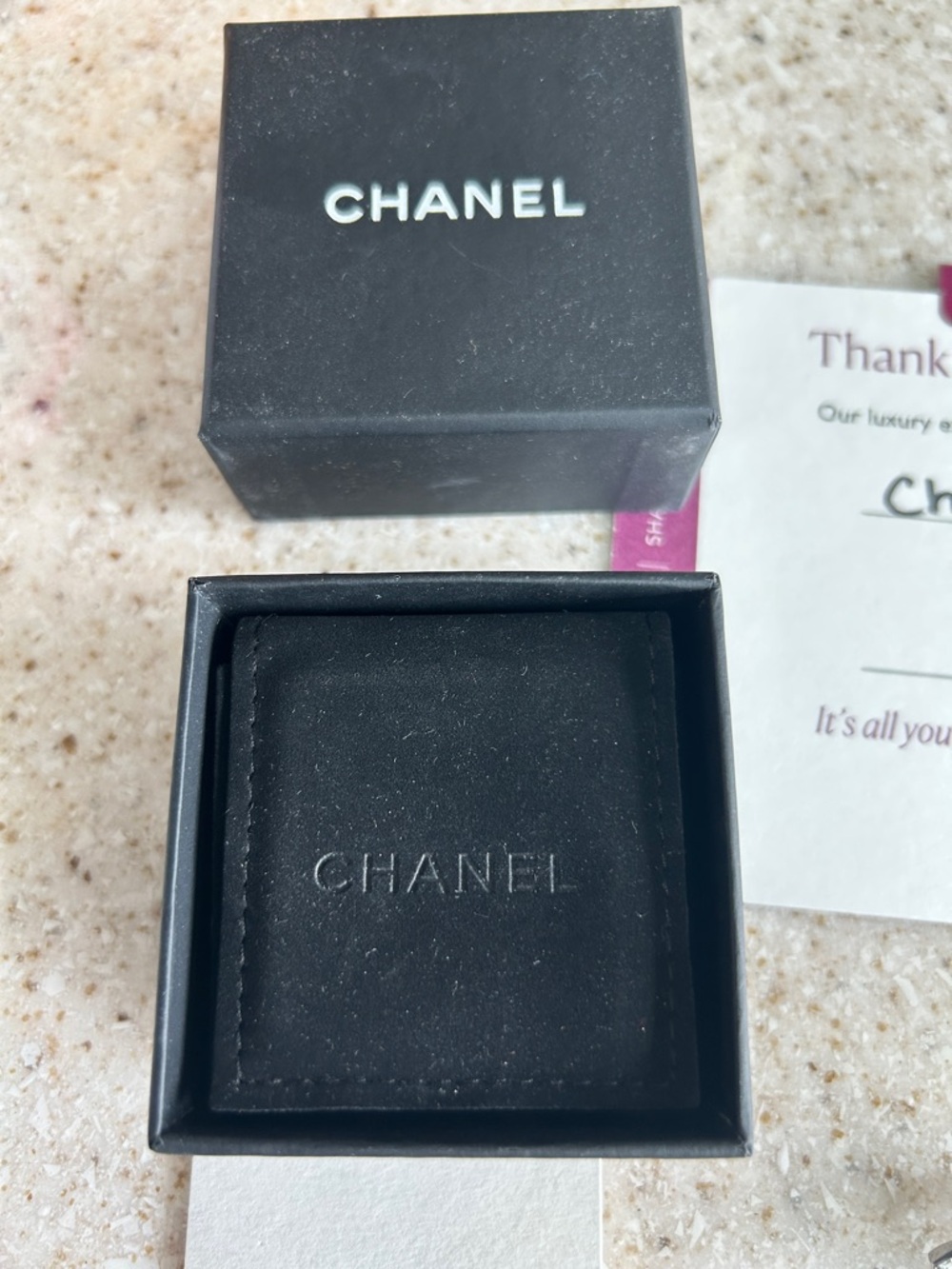 CHANEL Silver CC Crystal Logo Earrings - Picture 5 of 15